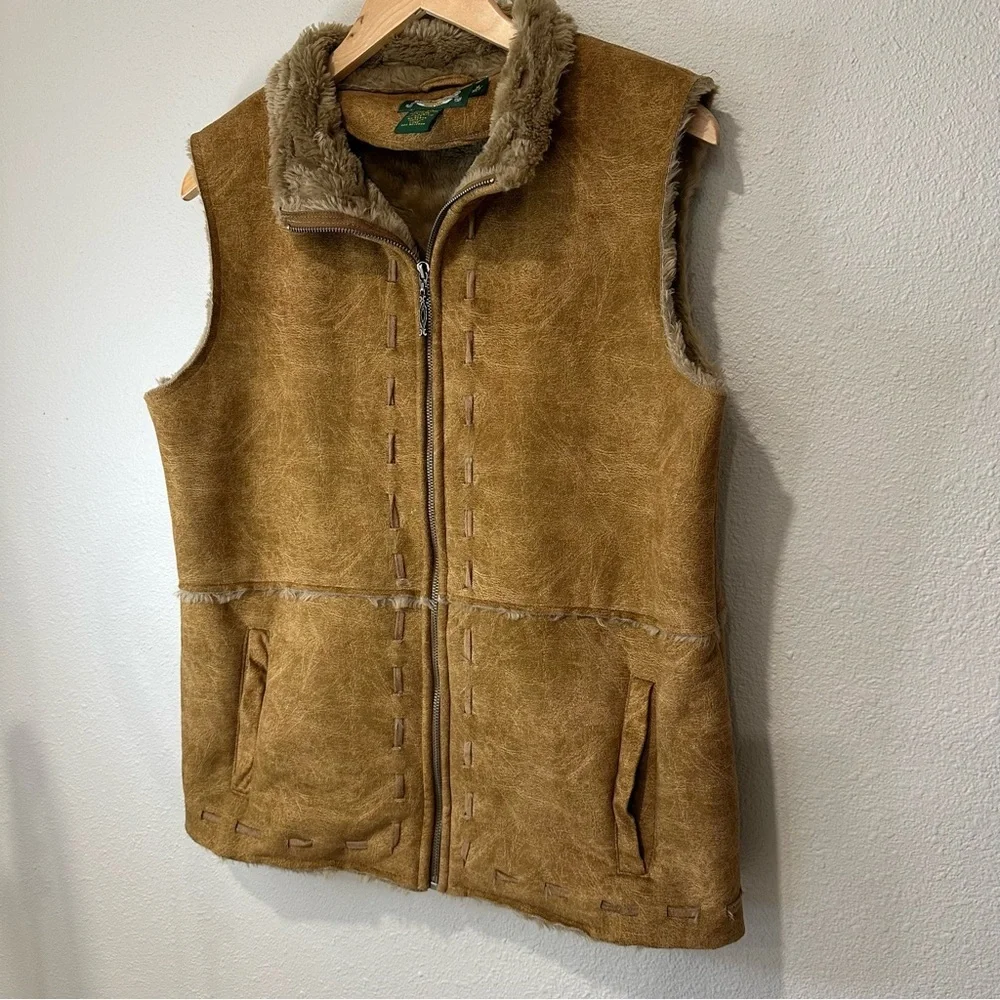 Cabela's Faux Suede Brown Women's Vest